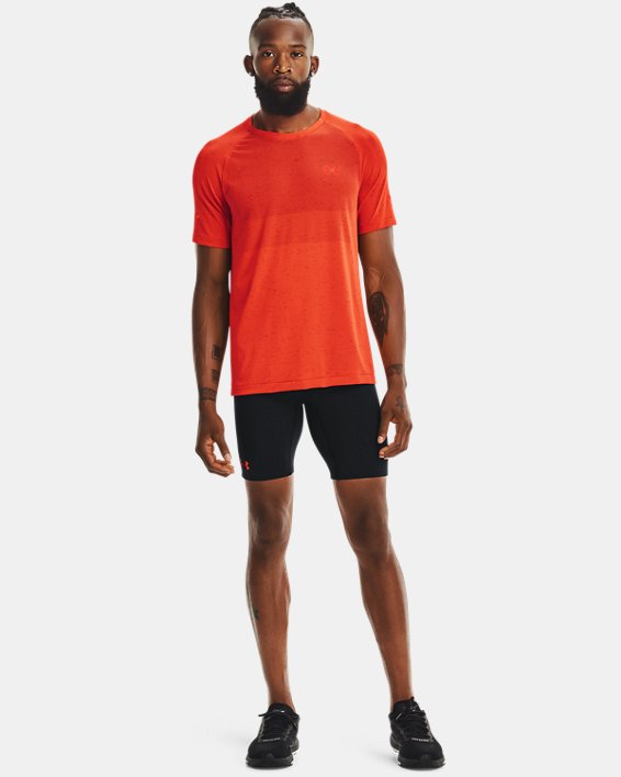 Men's UA Vanish Seamless Run Short Sleeve, Orange, pdpMainDesktop image number 3